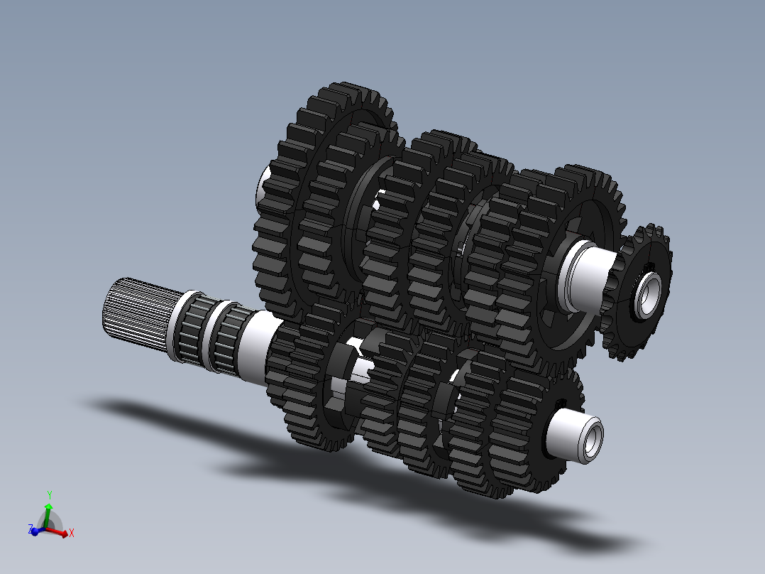 6速变速箱齿轮结构