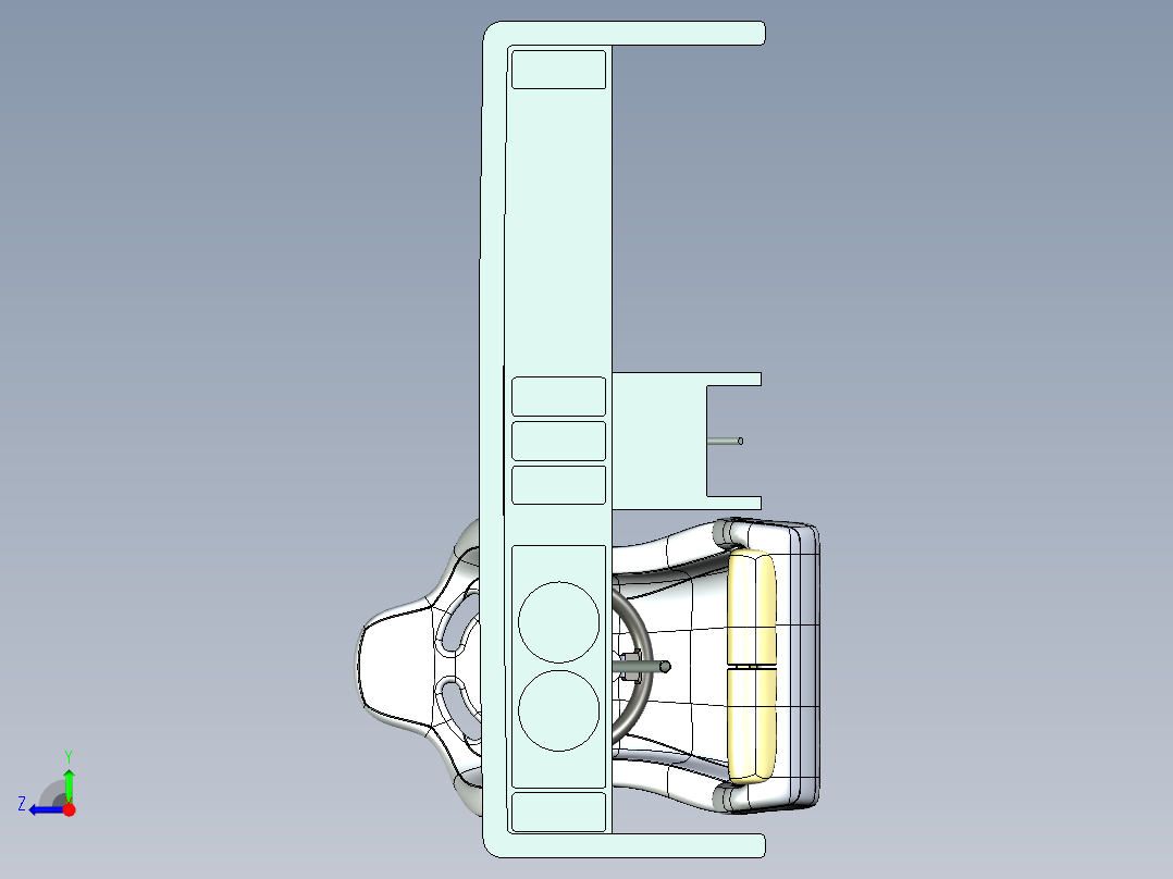 定制中控台和仪表板右视图