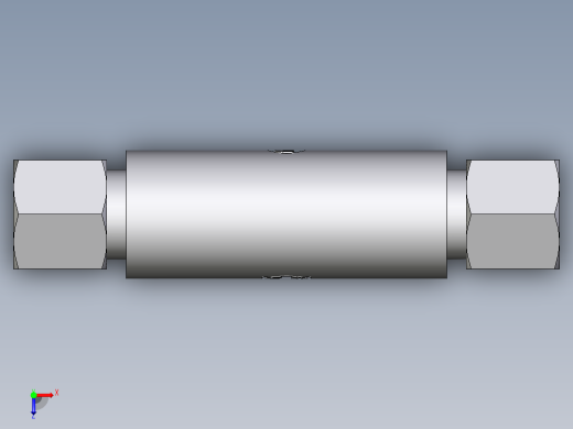 卡套式工业通用硬管接头EO_Weld_bulkhead_fitting_ESV08ZL俯视缩略图
