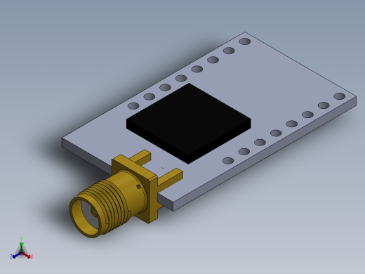 SMA接口30正等轴测缩略图