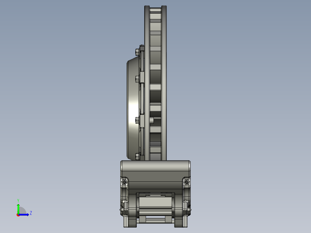 制动器 (13)左视图