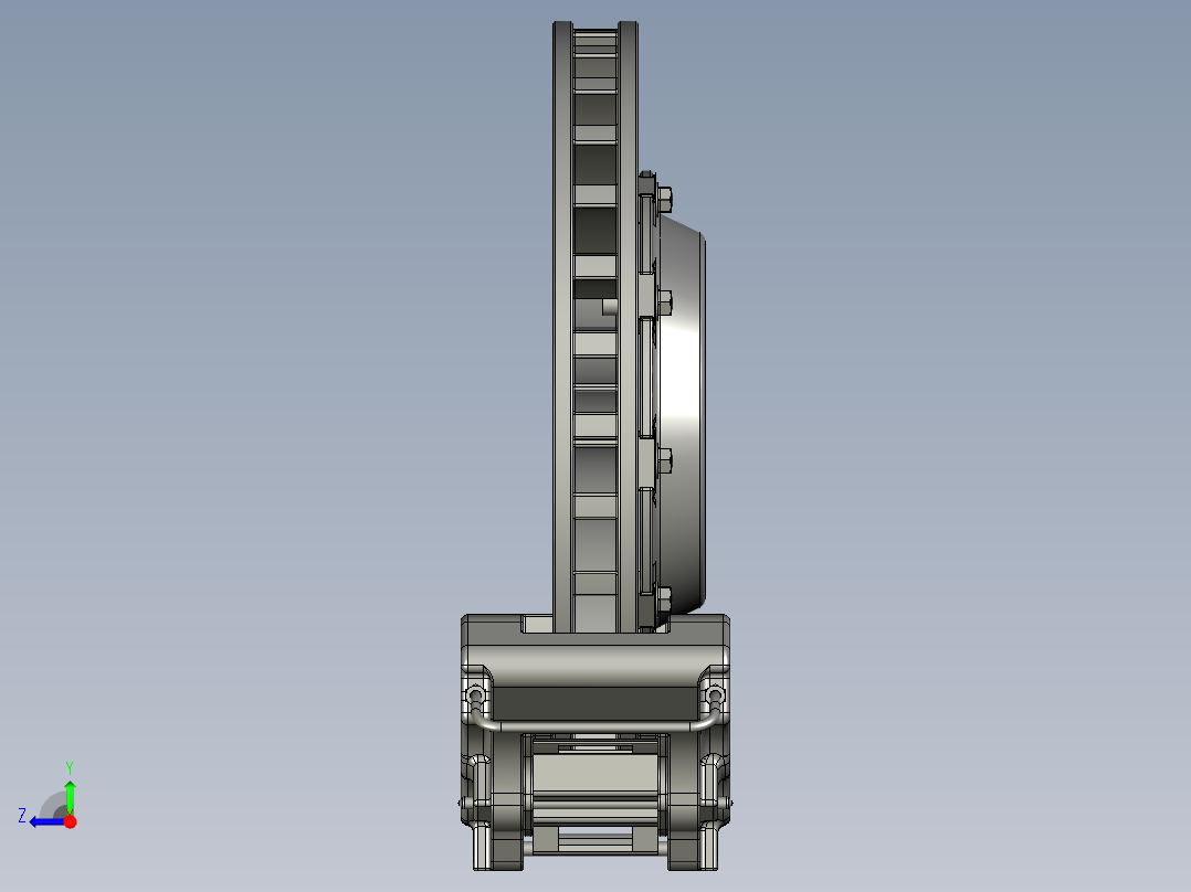 制动器 (13)右视图