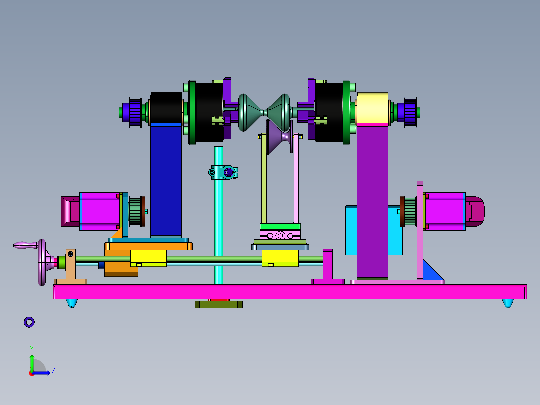 杆扭断强度测试机左视图
