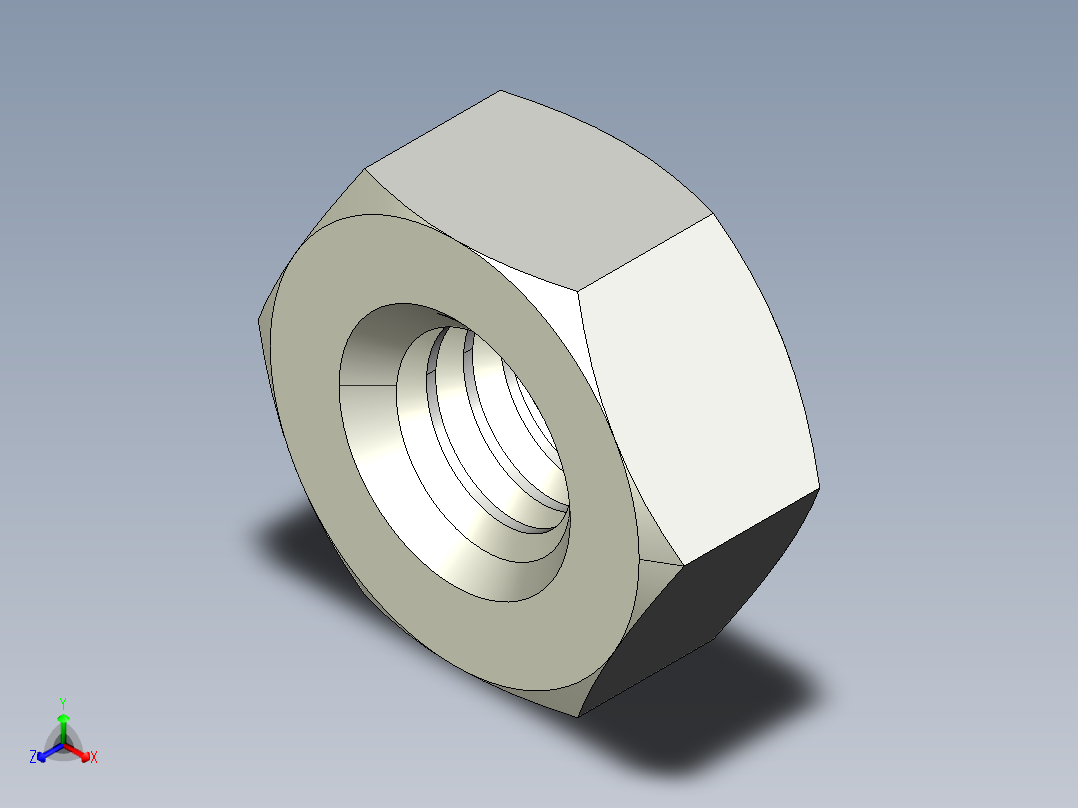 DIN 934 螺母-M4 Nut.STEP