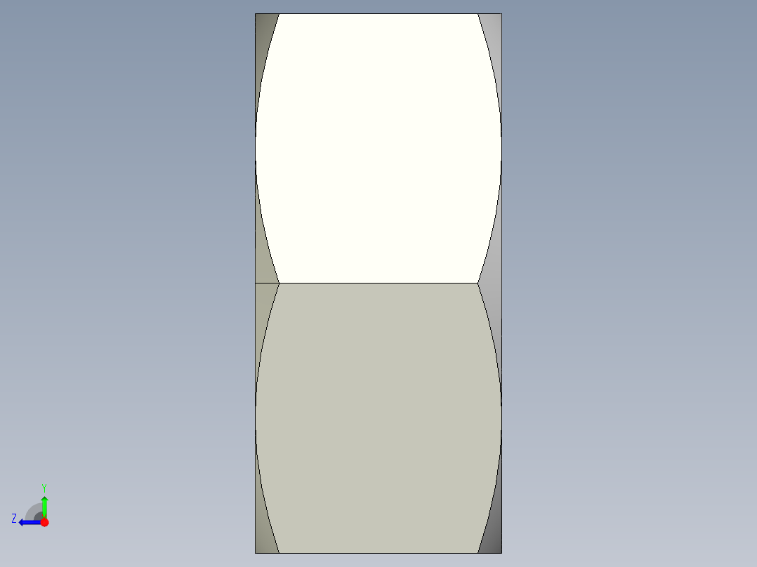 DIN 934 螺母-M4 Nut.STEP右视图