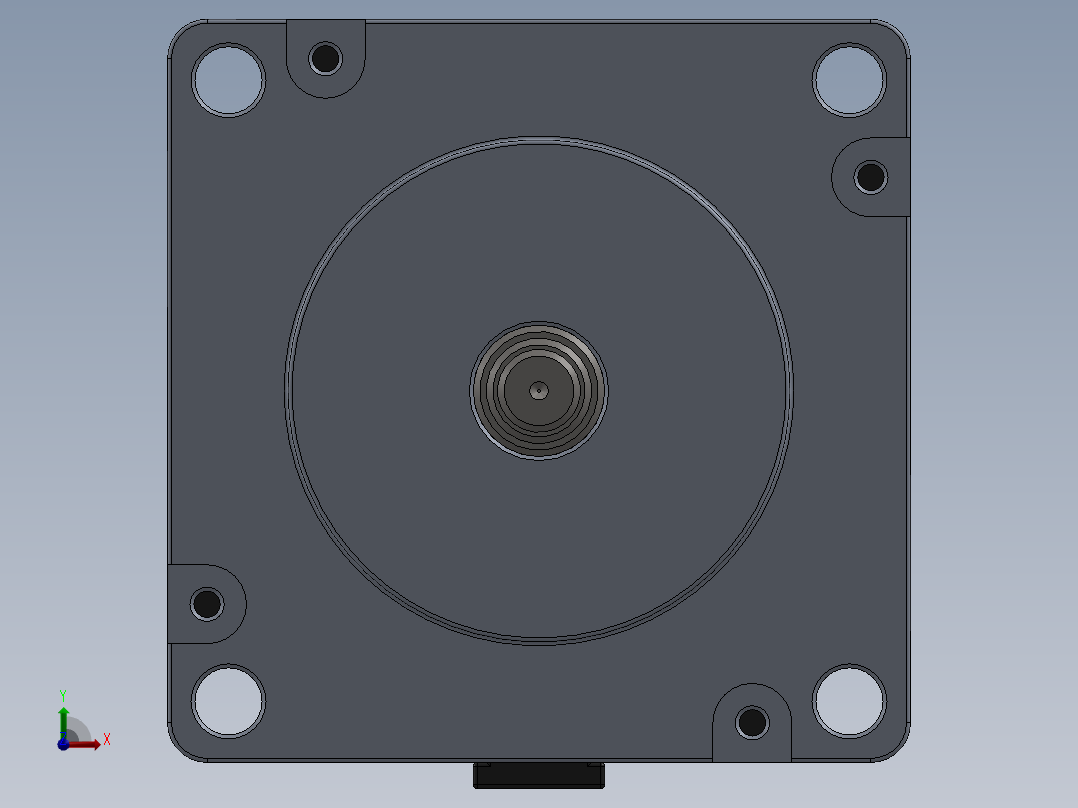 步进电机_前视图