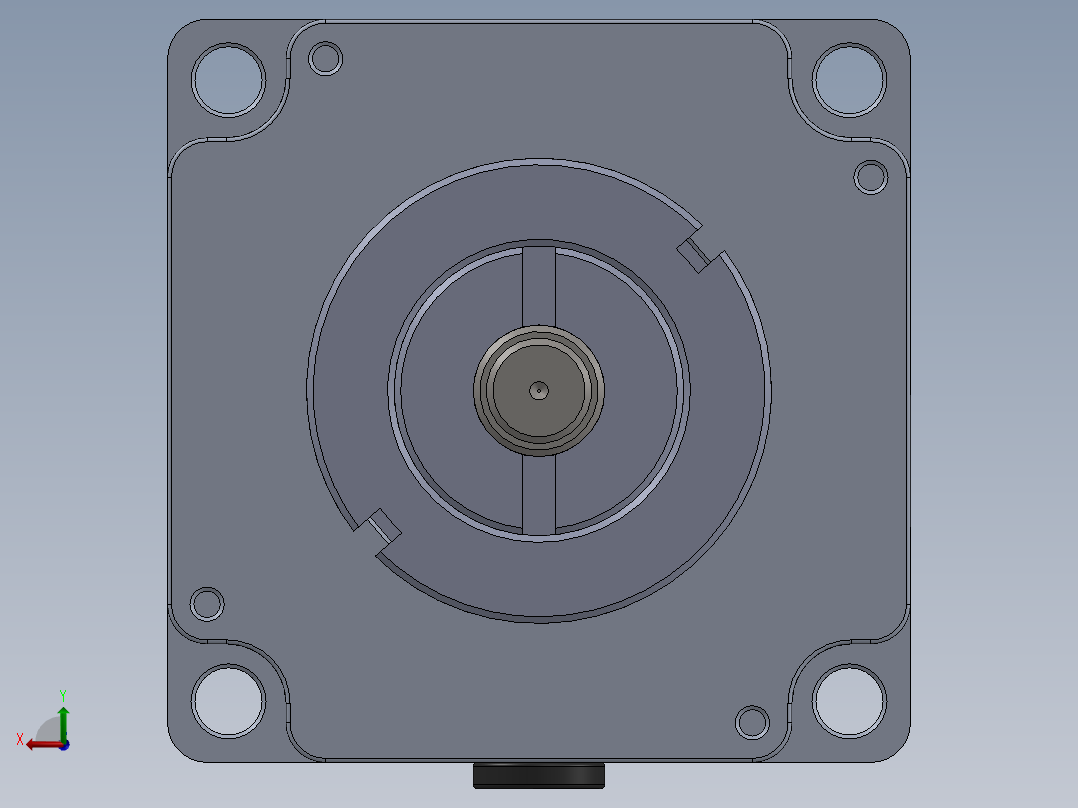 步进电机_后视图