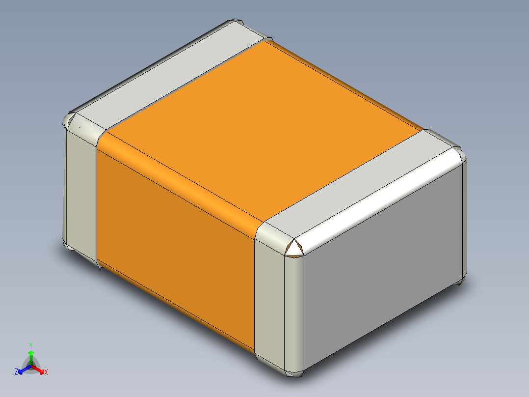 元器件3D封装C0201_04518正等轴测图