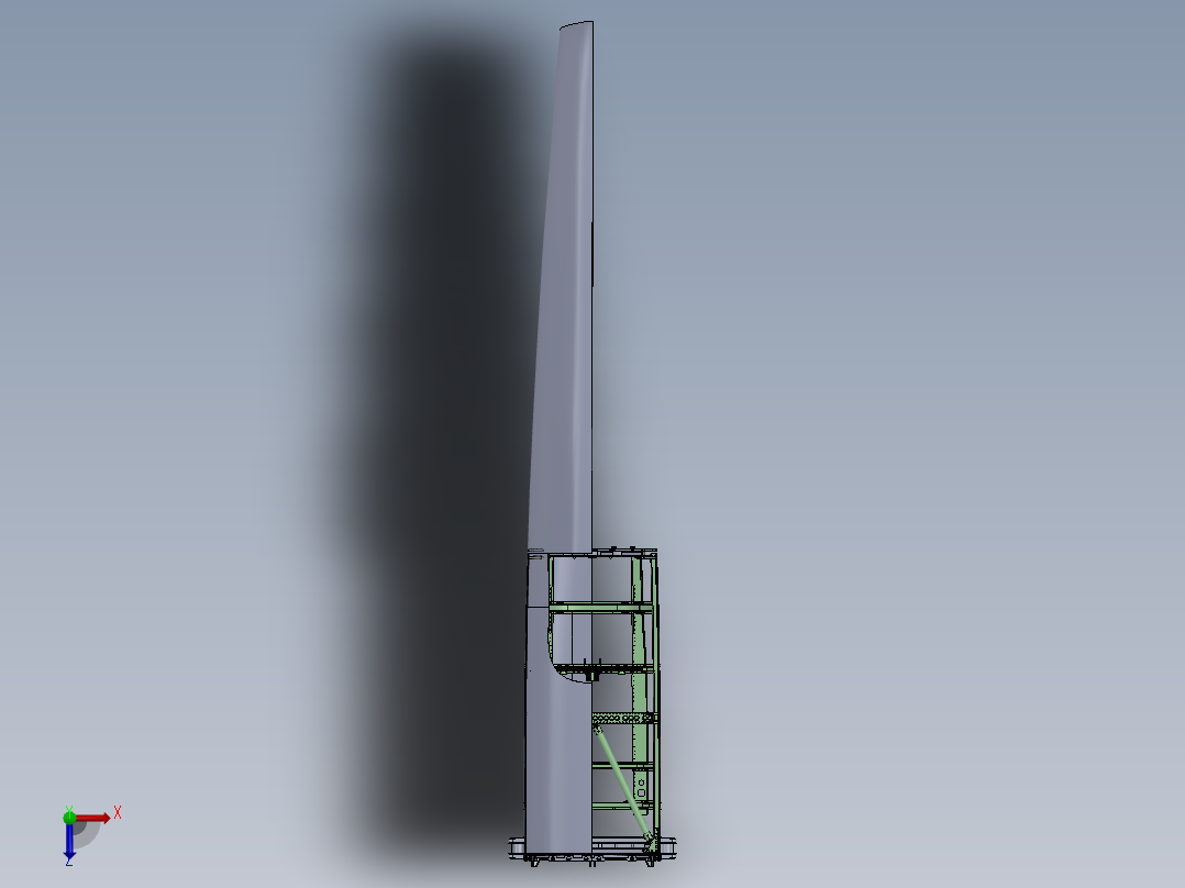 前车架组件俯视图