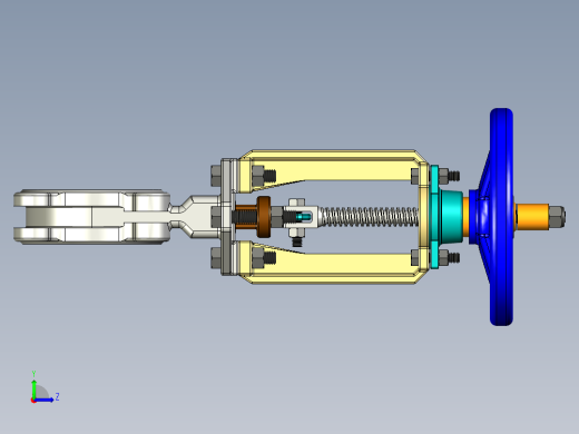 不锈钢闸阀左视缩略图