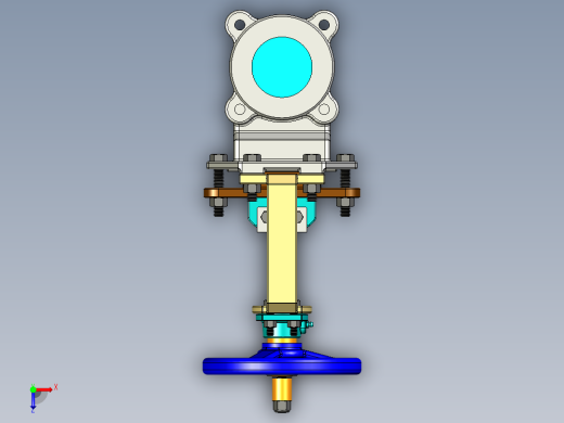 不锈钢闸阀俯视缩略图