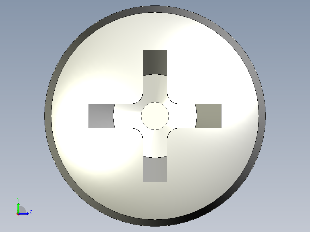 Cross_recessed_head-M12-30-30-10-20-12.stp螺钉-左视图