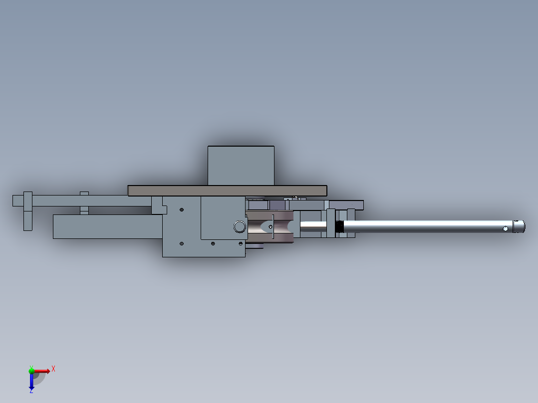 手动弯管机模型设计俯视图