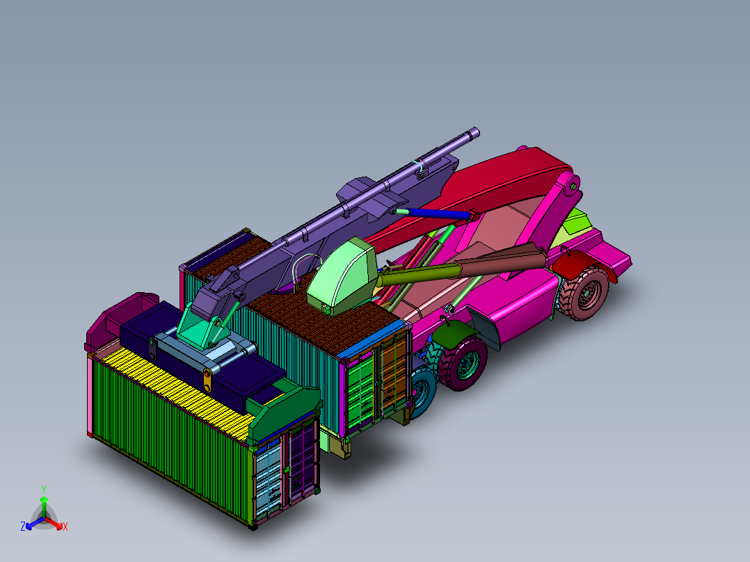 集装箱正面吊运起重机前视图
