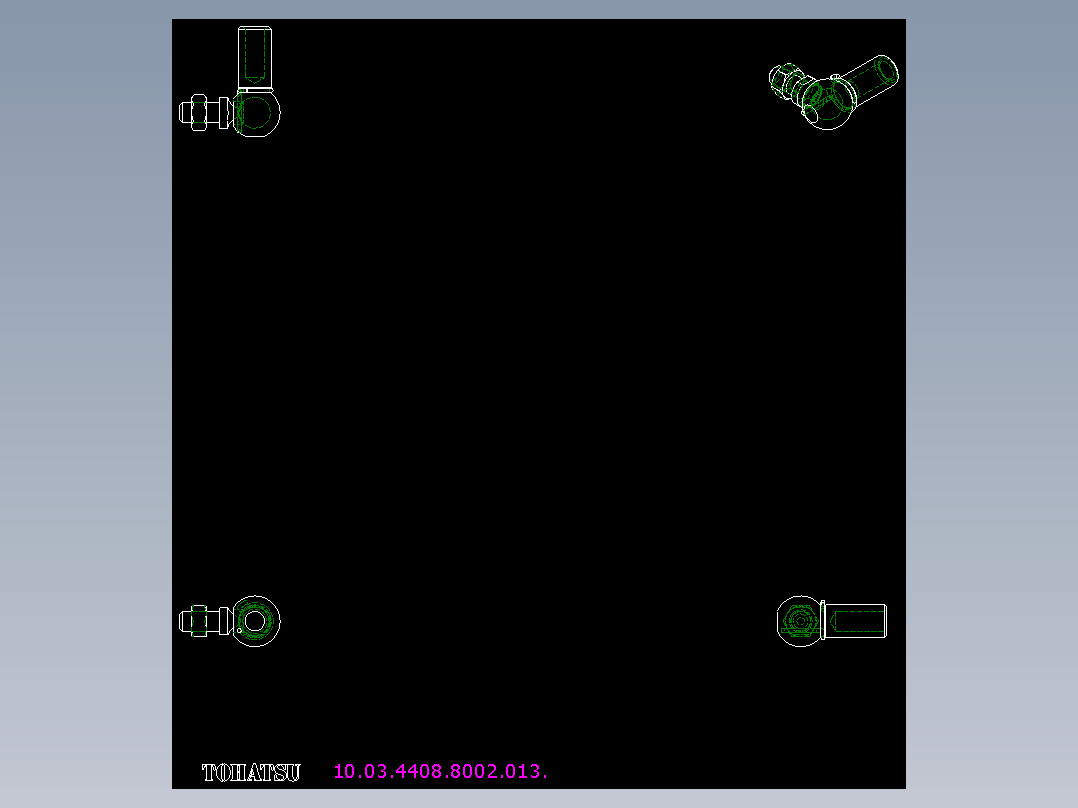 端桿軸承10.(A)-2D多系列多零件图纸模型