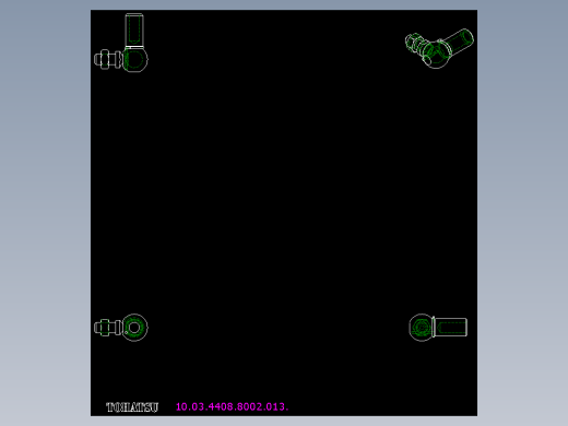 端桿軸承10.(A)-2D多系列多零件图纸模型