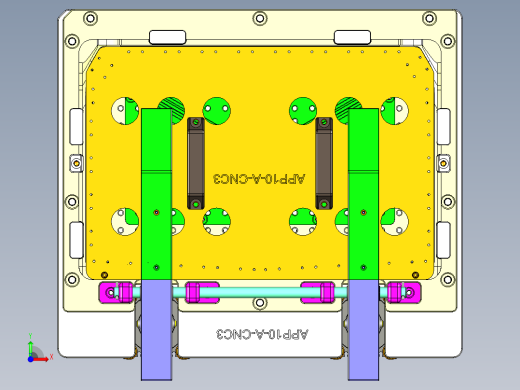 app10_lcd_cover_al-CNC3笔记本CNC工装夹具三维模型-0630前视缩略图