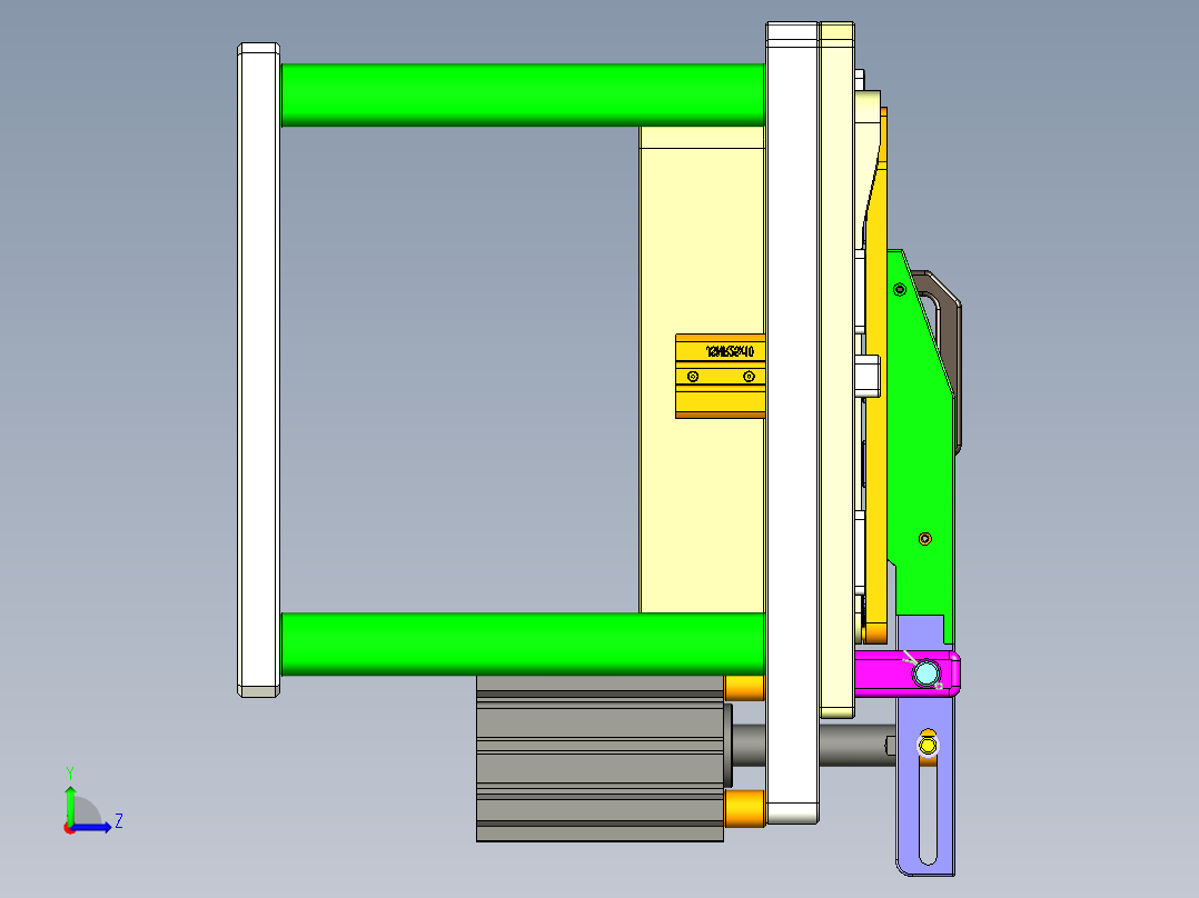app10_lcd_cover_al-CNC3笔记本CNC工装夹具三维模型-0630左视图