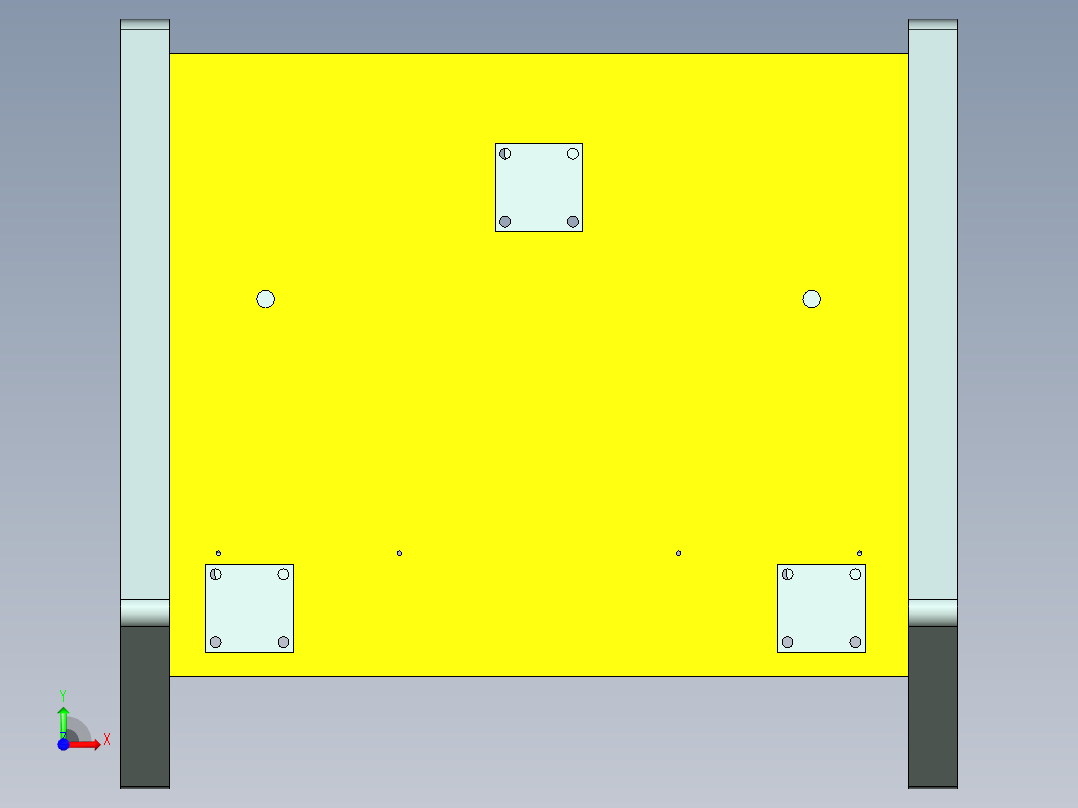 ux301-a-笔记本CNC工装夹具三维模型cnc6-8-6前视图