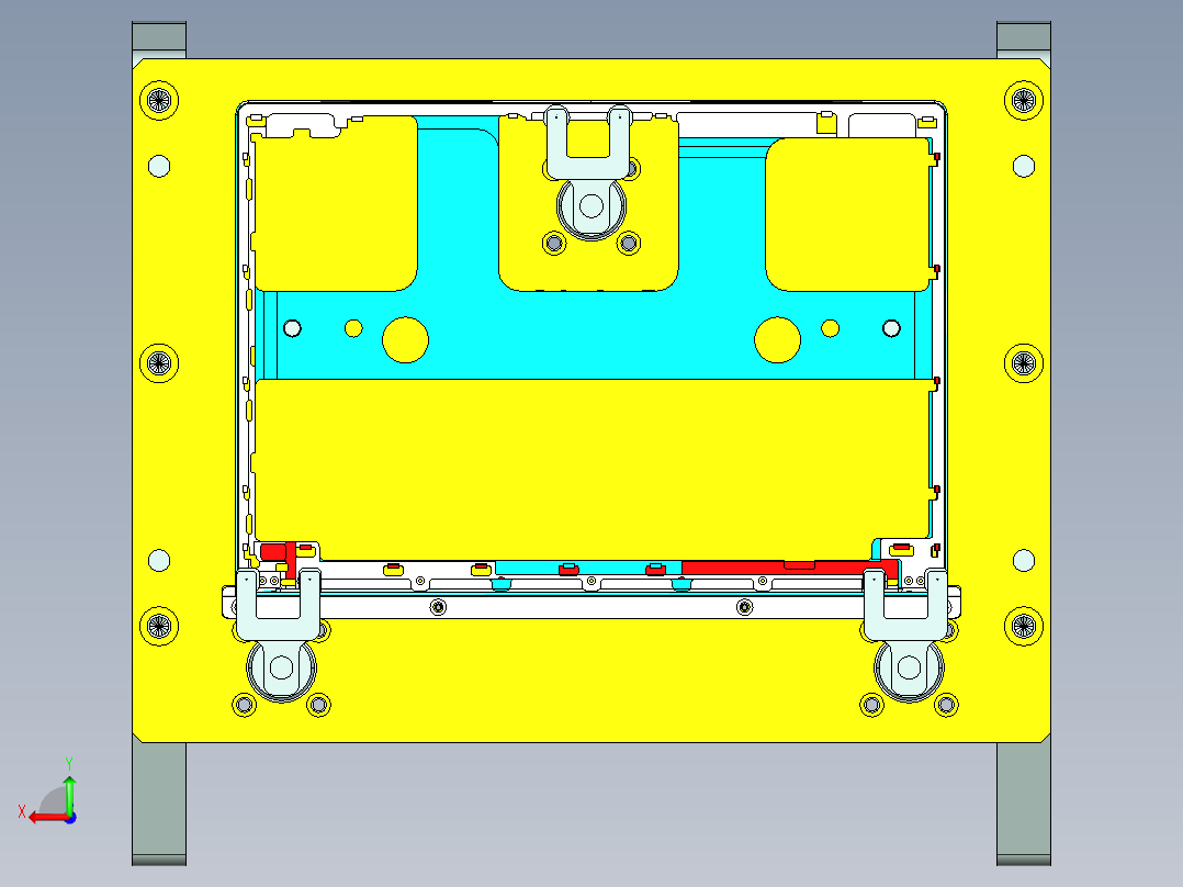 ux301-a-笔记本CNC工装夹具三维模型cnc6-8-6后视图