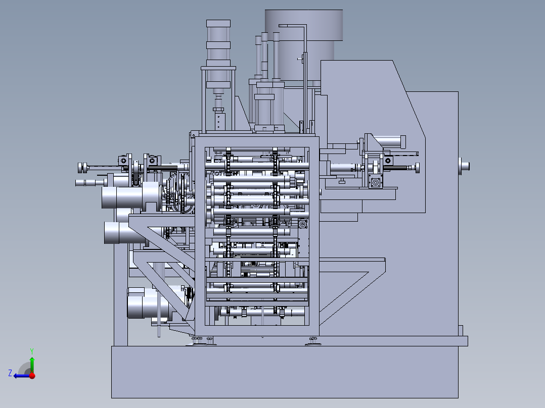 新能源电池管壳组装线体sw18右视图