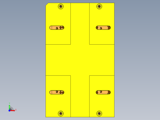 金属外壳铣外形编程程序模型前视缩略图