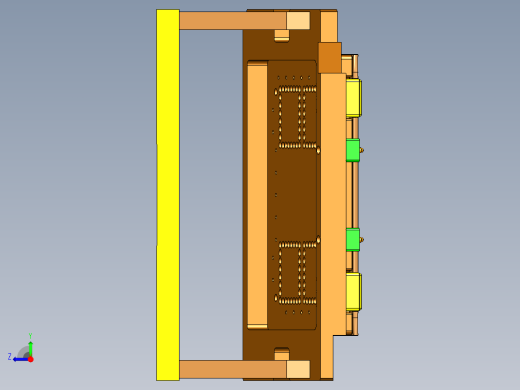 金属外壳铣外形编程程序模型右视缩略图