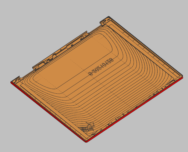 金属外壳铣外形编程程序模型