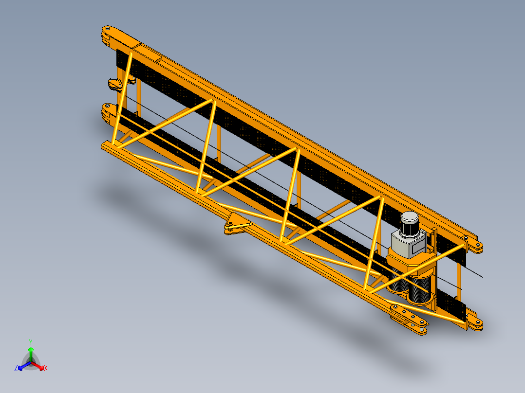 塔式起重机结构3D图纸 STP格式正等轴测图