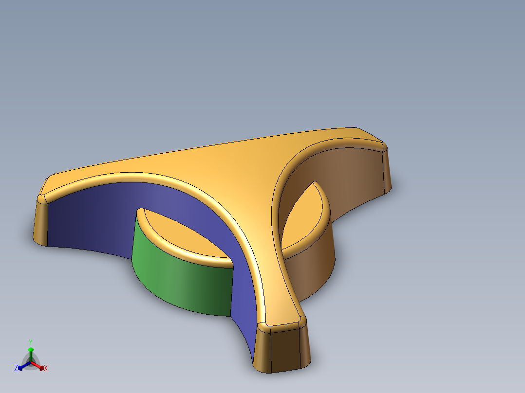 第19届练习题  CaTICs 3D19-TK12    SW19正等轴测图