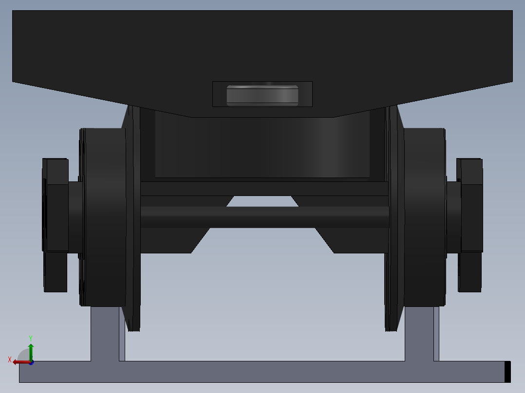 遥控模型平车后视图