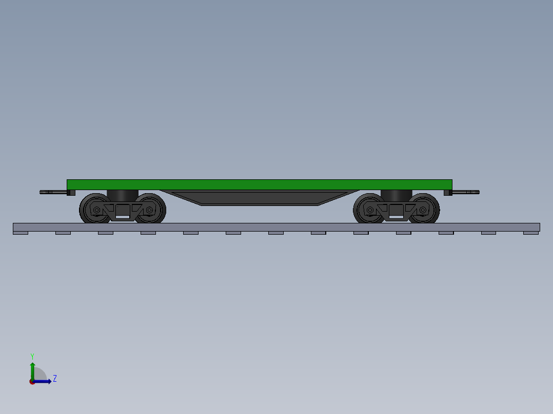 遥控模型平车左视图