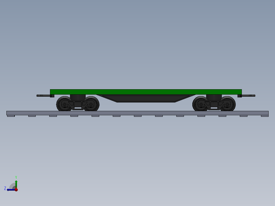 遥控模型平车右视图