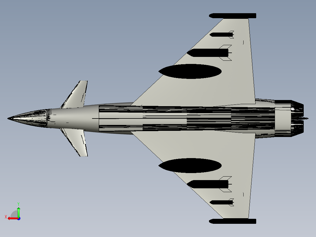 欧洲台风战斗机后视图