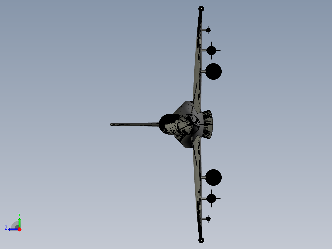 欧洲台风战斗机右视图