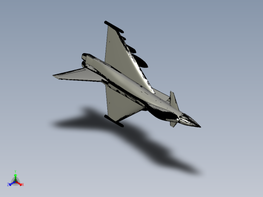 欧洲台风战斗机正等轴测缩略图