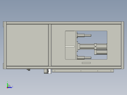 注塑件料把冲切装置左视缩略图