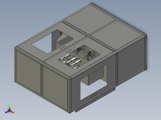 注塑件料把冲切装置正等轴测缩略图