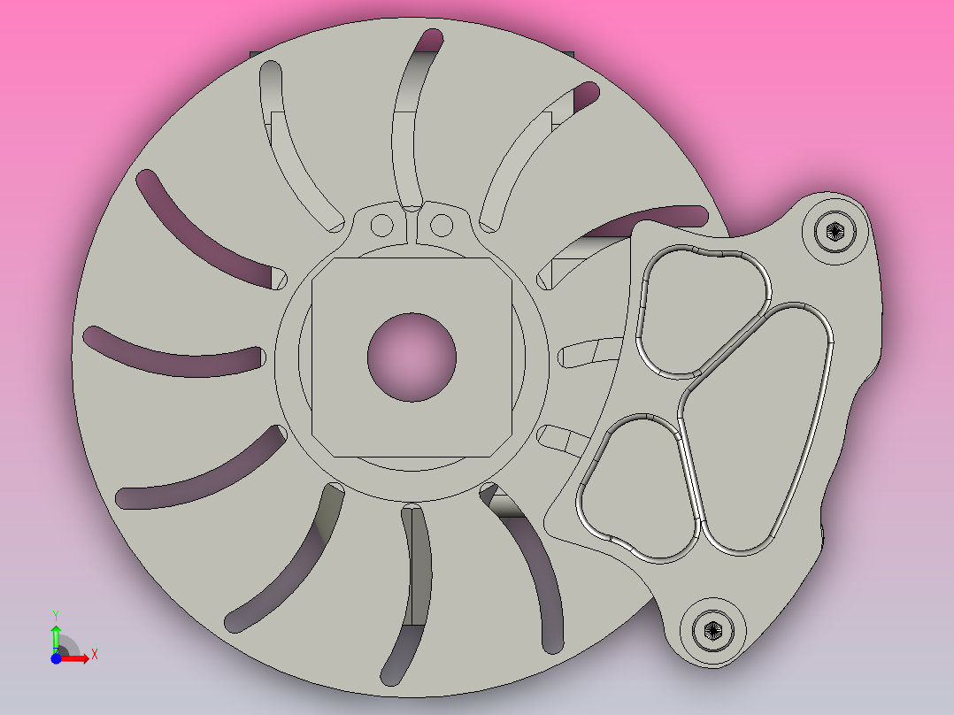 盘式制动器前视图