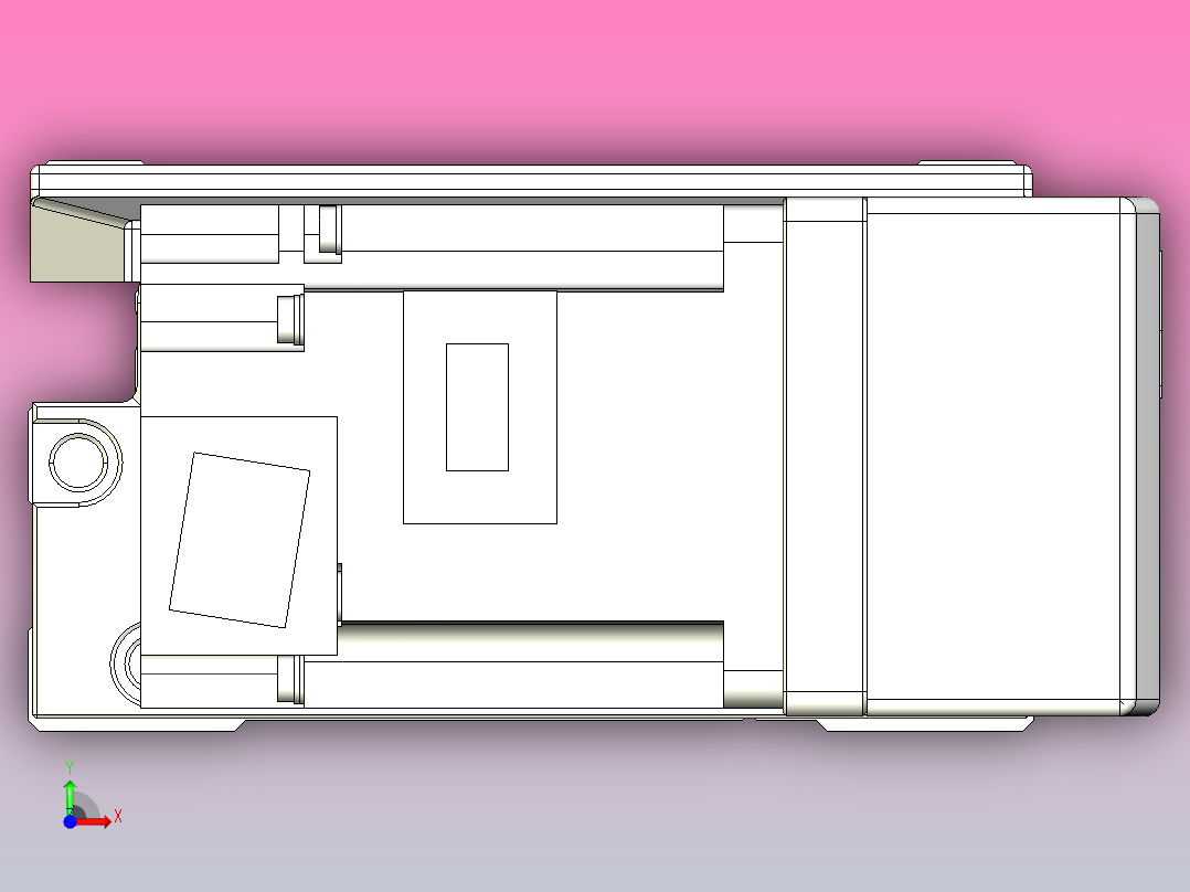 机器人皮带驱动直线轴TPA-GCB-120-P70-L200-QR-M20-N3前视图