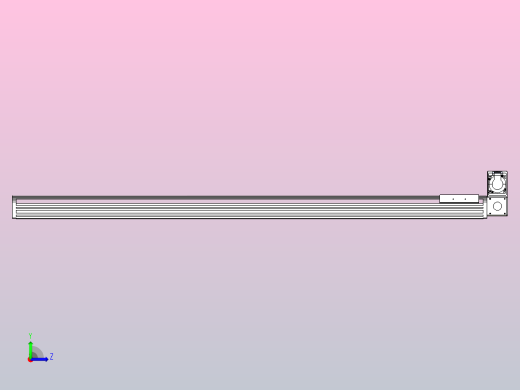 皮带直线轴半封闭可选导轨TPA-HNB-140D-120-L1350-RU-C-P40-N3左视缩略图