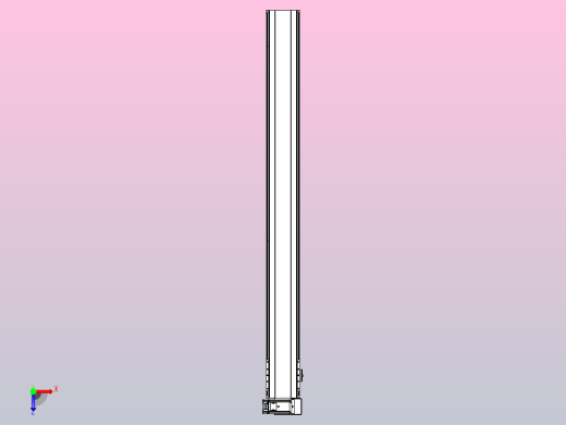 皮带直线轴半封闭可选导轨TPA-HNB-140D-120-L1350-RU-C-P40-N3俯视缩略图