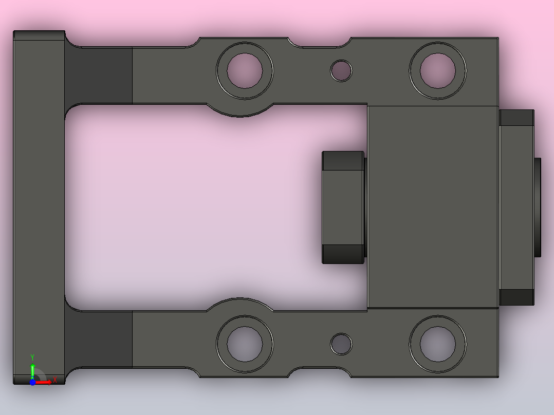110步进电机一体座ZS25-110B前视图