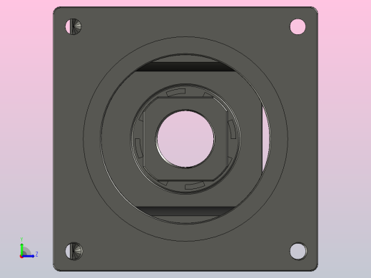 110步进电机一体座ZS25-110B左视缩略图
