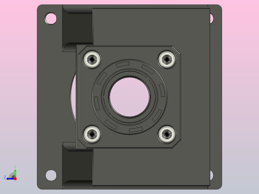 110步进电机一体座ZS25-110B右视缩略图