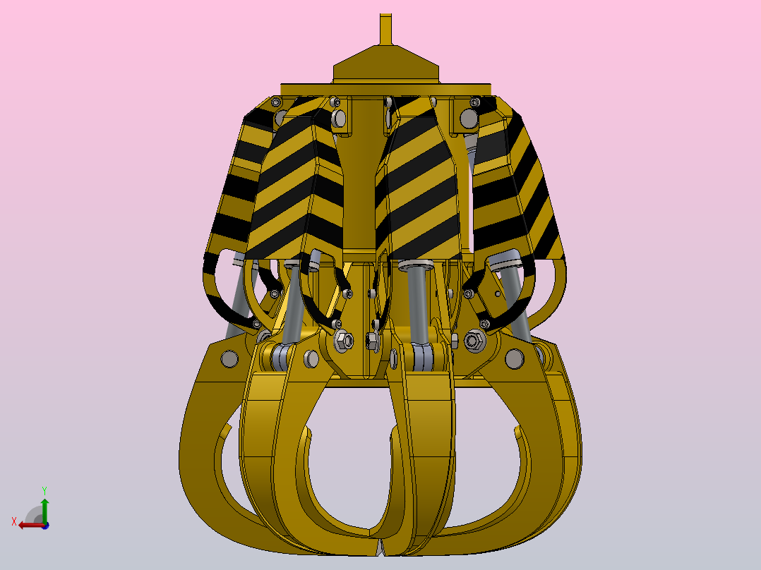 液压抓斗_grab后视图