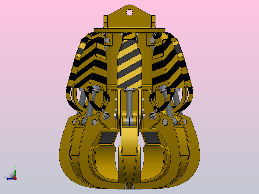 液压抓斗_grab右视图
