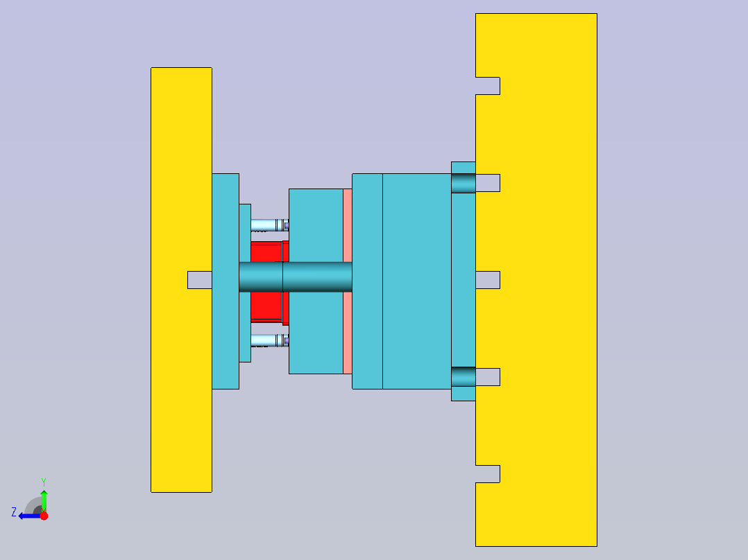 小型冲压模具右视图