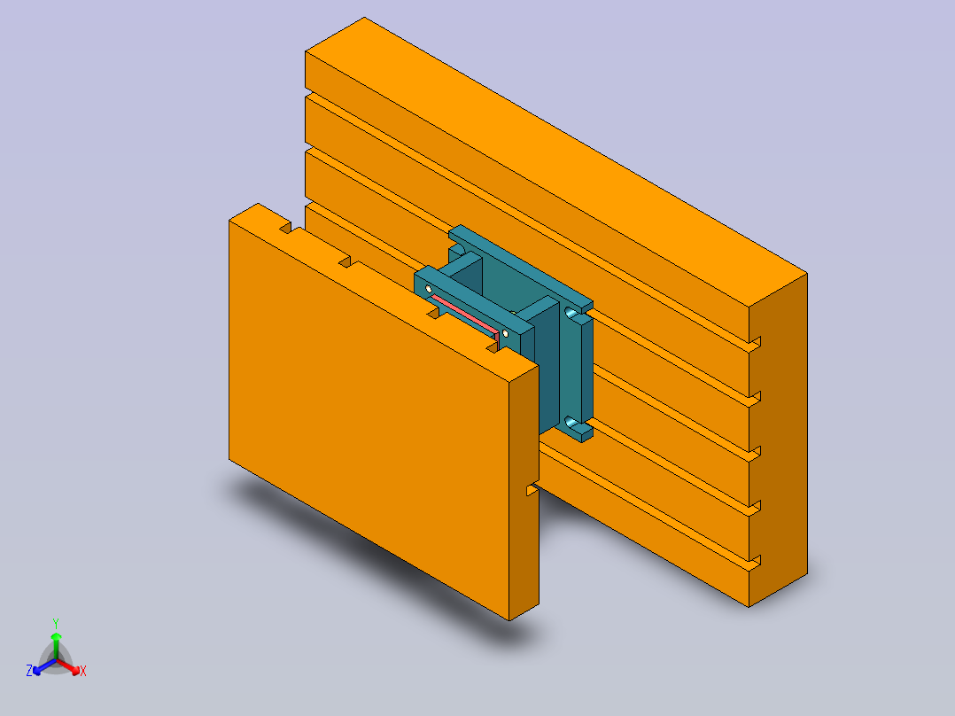 小型冲压模具正等轴测图