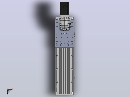 DMG170-FCM齿轮齿条模组直线滑台（电机前折）[DMG170-L16S400-DT750-C2U-FCM-P7]俯视缩略图